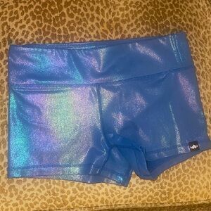 Galaxy blue shiny WOD Bottom CrossFit shorts